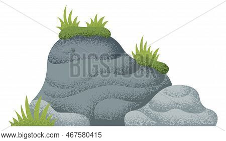 Natural Stone. Textured Landscape Element. Rock Structire