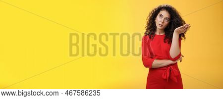 Girl Being Annoyed Unwilling To Listen Boyfriend Yell Rolling Eyes Up From Annoyance And Irritation 