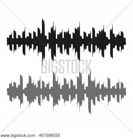 Sound Wave. Wave Pattern. Vector Illustration. Stock Image.