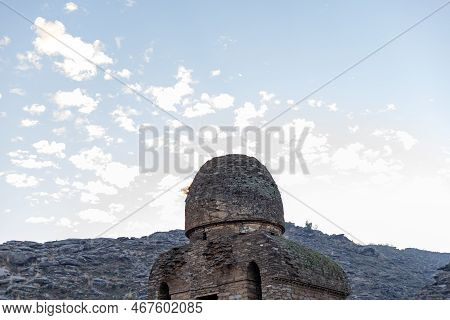 The Remains Of Ancient Bhudha Civilization Double Dome Stupa In The Balo Kaley Built In The 2nd Cent