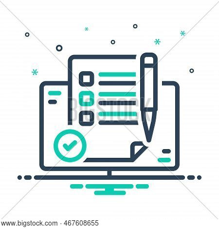 Mix Icon For Summary Synopsis Compendium  Survey Succinct Thesis Brief Report Paper