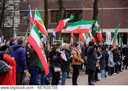 21 December 2022, The Hague, Netherlands, Iranian Protesters Demand From The Dutch House Of Represen