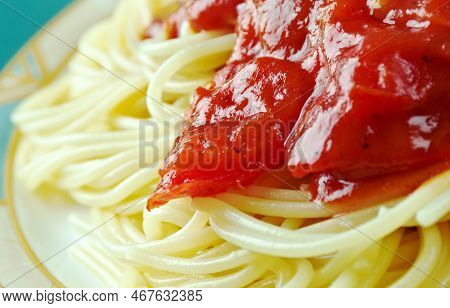 Pasta Allo Scarpariello,  Traditional Italian Pasta Dish From Naples
