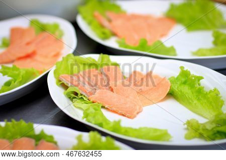 Cold Snacks On The Table In The Restaurant