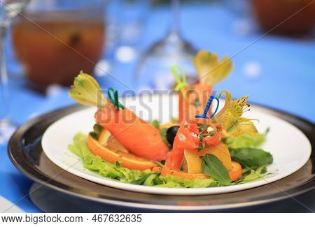 Delicious Delicacy Dish On The Festive Table