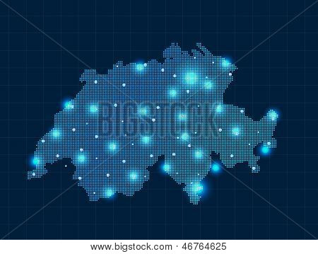 Pixelkarte Schweiz