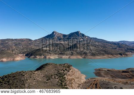 View Of Zahara - El Gastor Reservoir, Cadiz, Andalusia, Spain