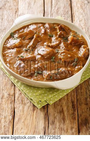 Carbonnade A La Flamande Classic Belgian Beef Stew Is Known For Its Sweet-sour Combination Of Carame