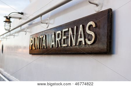 Navio registado em Punta Arenas