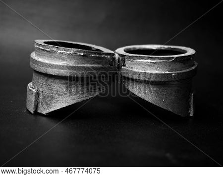 A Diy Silver Colored Pilot Style Goggles For Costume Accecories