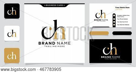 Initial Ch Logo Icon Design Vector Template