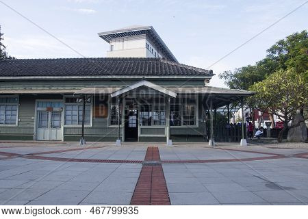 Chiayi, Taiwan- 5 Dec, 2022: North Gate Station (beimen) Station, A Japanese Architectural Style Bui