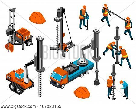 Driller Engineer Uniform Helmet Equipment Machinery For Rock Ground Holes Drilling Mining Tunneling 