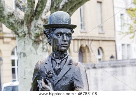 Charlie Chaplin ปั้น Closeup