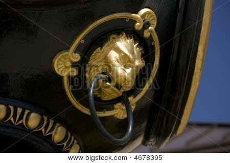 Detail Of Clock Tower Lion
