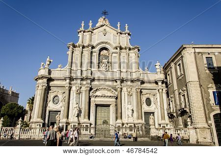 Cathedral Of Santa Agata In Catania, Italy