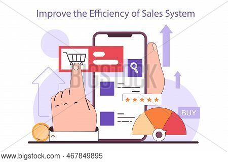 Improve The Efficiency Of Sales System. Effective Marketing Strategy