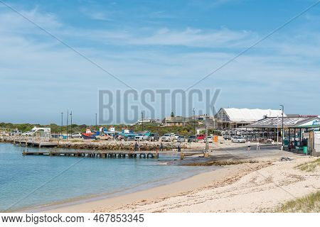 Struisbaai, South Africa - Sep 21, 2022: View Of The Harbor In Struisbaai, In The Western Cape Provi