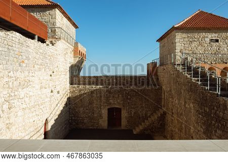 Ourem Santarem. Fortress And Stronghold View At The Ourem Medieval Castle, Palace And Fortress, Loca