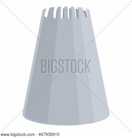 Icing Nozzle Tip Icon Cartoon Vector. Bag Cake. Bakery Celebration
