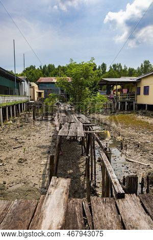 Pulau Ketam, Malaysia - December 26, 2022: Pulau Ketam, Translated, Crab Island, A Small Island Loca