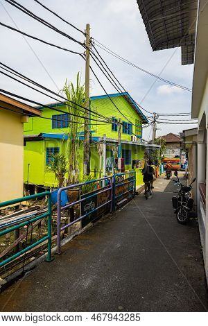 Pulau Ketam, Malaysia - December 26, 2022: Pulau Ketam Translated Means Crab Island, It Is A Small I