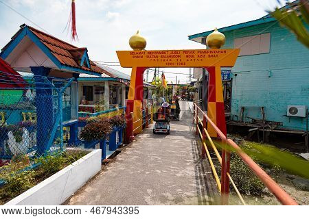 Pulau Ketam, Malaysia - December 26, 2022: Pulau Ketam Translated Means Crab Island, It Is A Small I