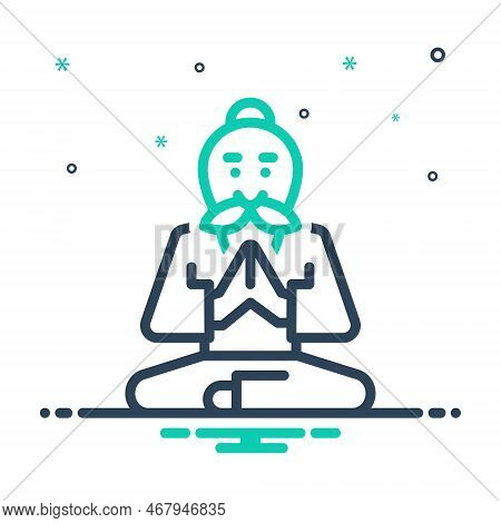 Mix Icon For Master Lord Guru Teacher Jodo-teacher Indian Religious Spiritual