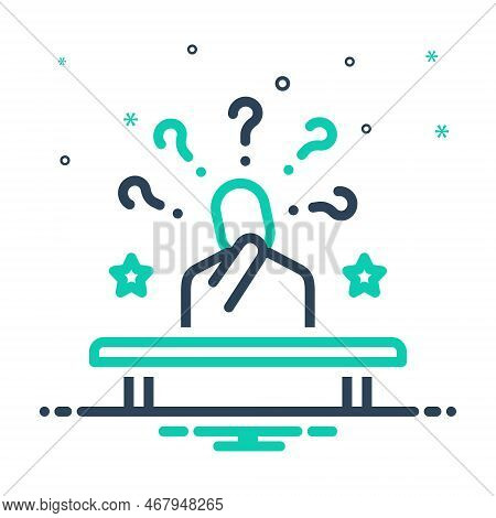 Mix Icon For Probably Maybe Presumably Thinkling Question Likely Man Doubt Confusion Problem