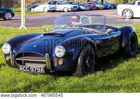 Shepton Mallet, Uk, February 08, 2020: A 2012 Ak Cobra 427, Reg No: Acc 979a At The Great Western Cl
