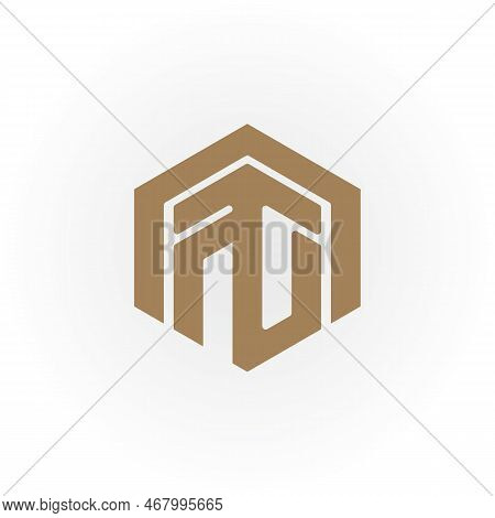 Abstract Initial Letter Tn Or Nt Logo In Gold Color Isolated In White Background Applied For News Ne