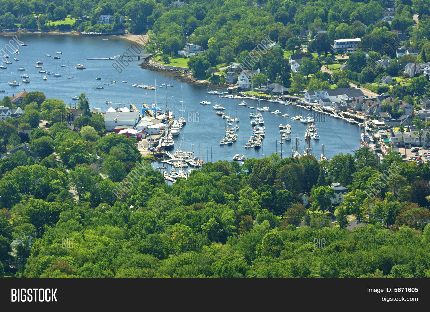 Camden Maine Harbor Image & Photo (Free Trial) | Bigstock
