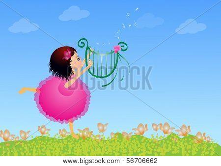 Girl With Lyre