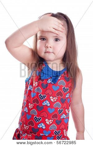 Little girl emotions.