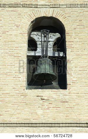 Vecchia torre campanaria nella Chiesa di Santa Maria, Ejea de los Caballeros, Saragozza, Spagna