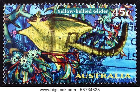 Postage Stamp Australia 1997 Yellow-bellied Glider, Possum