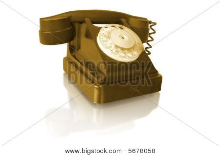 Giratória telefone Vintage antigo