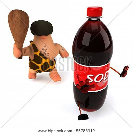 Caveman and soda