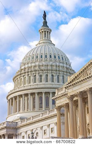The Dome of US Capitol building.