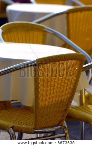 Cafe Chairs And Table