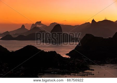 Beautiful Rio de Janeiro Sunset