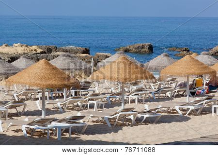 Beach on the coast of the Atlantic Ocean