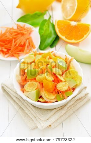 Fruit Salad With Cornflakes