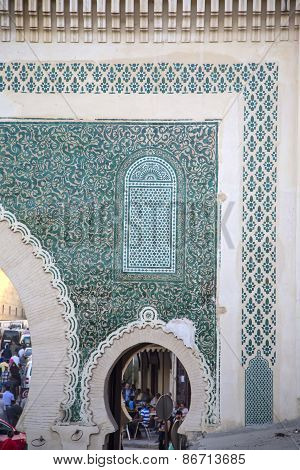 Bab Bou Jeloud Gate (blue Gate) In Fez, Morocco