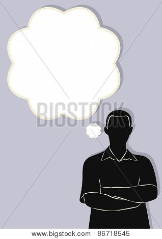 Silhouette Of A Man And A Frame