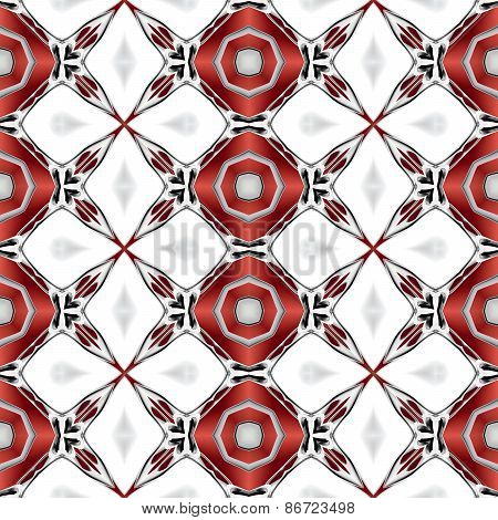 Abstract clean white texture or background with modern red pattern made seamless