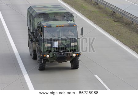 Dragoon Ride - US Army Convoy Drives Through Czech Republic