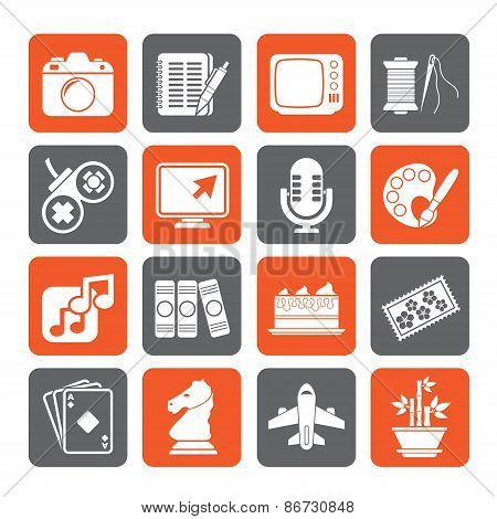 Silhouette Hobbies and leisure Icons