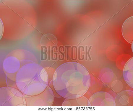 Colorful Circles Of Red Abstract Background