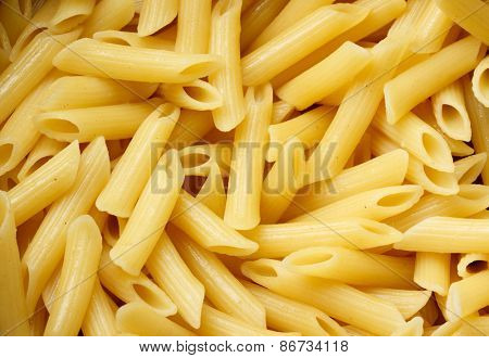 Italian pasta close up. Food background texture